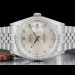 Rolex Datejust 36 Argento Jubilee Silver Lining Diamonds Dial  16234 